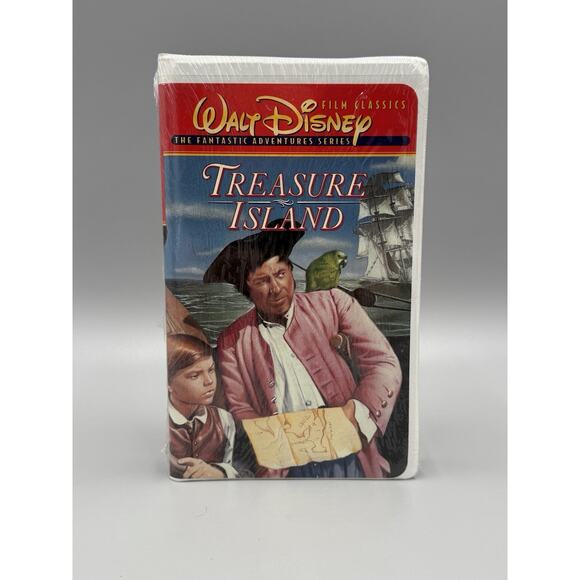 Walt Disney Film Classics Treasure Island VHS In Clamshell SEALED - Picture 1 of 4